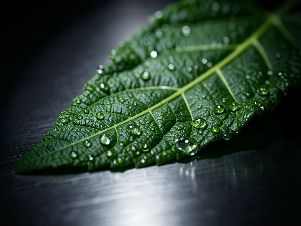 Microscopic detail of botanical vitality