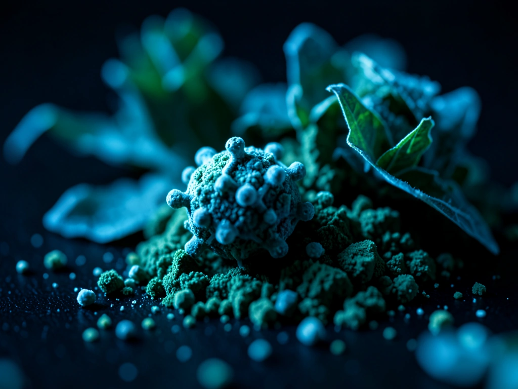Microscopic nutrient grains